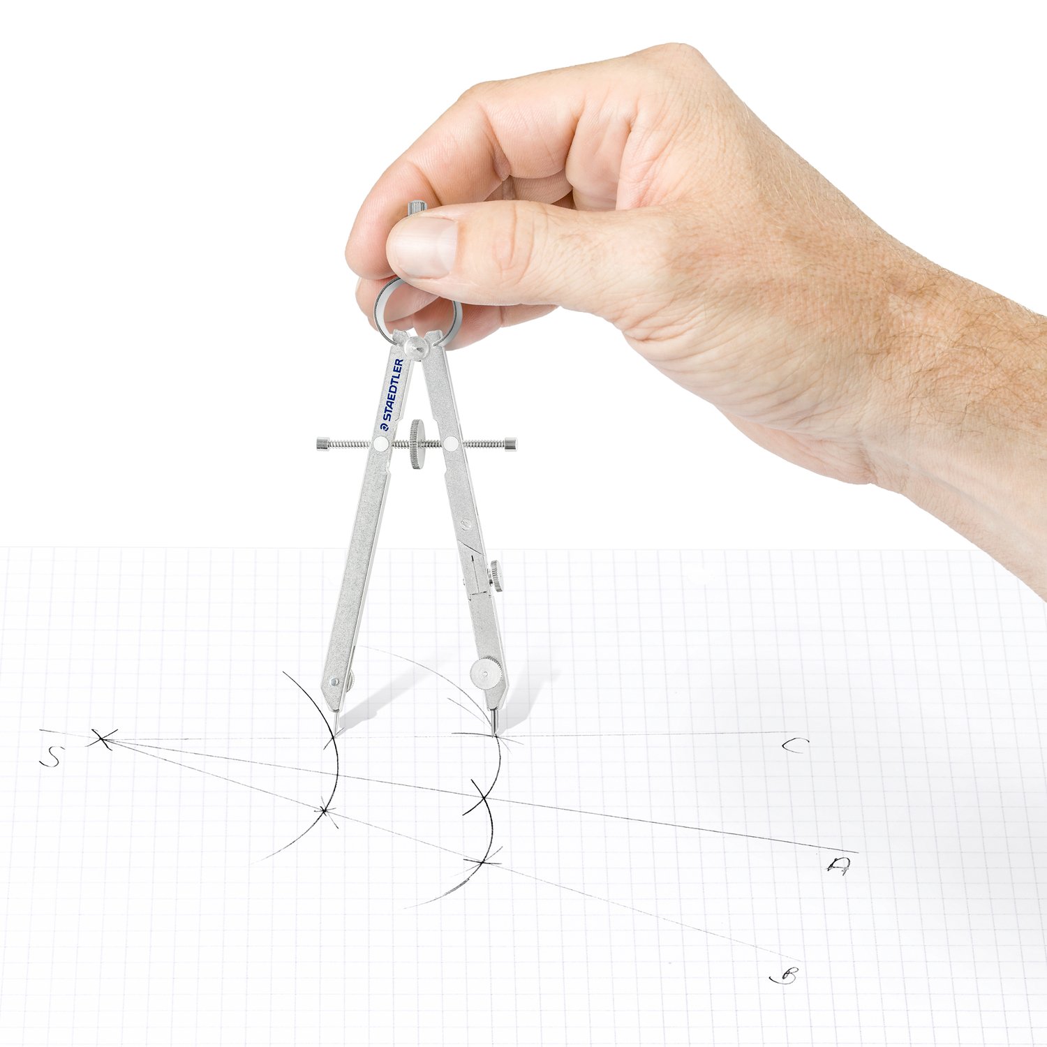 Staedtler Presisjonskompass Mars® Comfort 551 – komplett sett i etui - Bilde 4