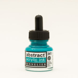 Sennelier Abstract Akrylblekk i fargen Turquoise, flytende akrylblekk i frisk og levende turkisblå nyanse i 30 ml flaske