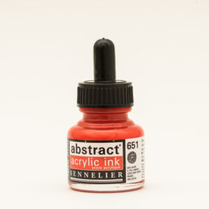 Sennelier Abstract Akrylblekk i fargen Venetian Pink, flytende akrylblekk i dempet varm rosanyanse i 30 ml flaske