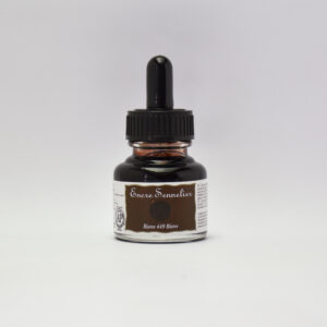 Sennelier Blekk 30 ml Bistre – gyllenbrun kunstnerblekk.