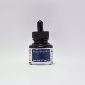 Sennelier Blekk 30 ml Prussian Blue – dypt blått kunstnerblekk.