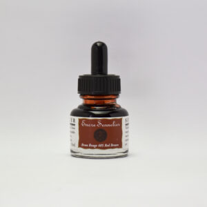 Sennelier Blekk 30 ml Red Brown – varm rødbrun kunstnerblekk.
