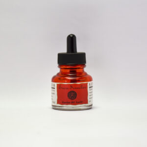 Sennelier Blekk 30 ml Scarlet – klart rødt kunstnerblekk.