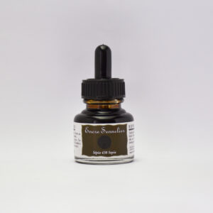 Sennelier Blekk 30 ml Sepia – varm brun kunstnerblekk.
