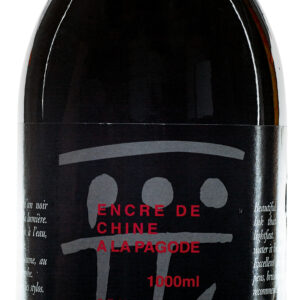 Sennelier Indian Ink A la Pagode Black, klassisk indisk blekk i dyp svart farge i 1 liter flaske