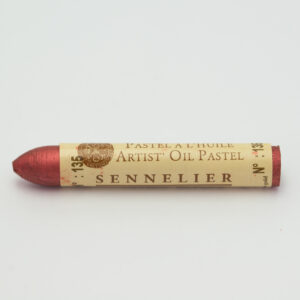 Sennelier Iridescent Oil Pastel i fargen Reddish Brown Gold, vist som enkeltpastell