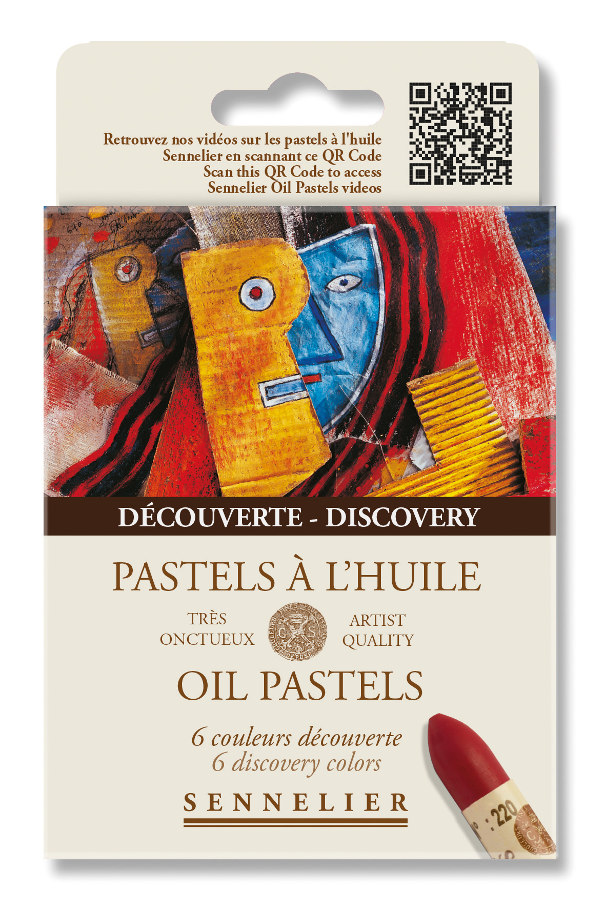 Sennelier Oil Pastels Discovery sett med 6 oljepasteller