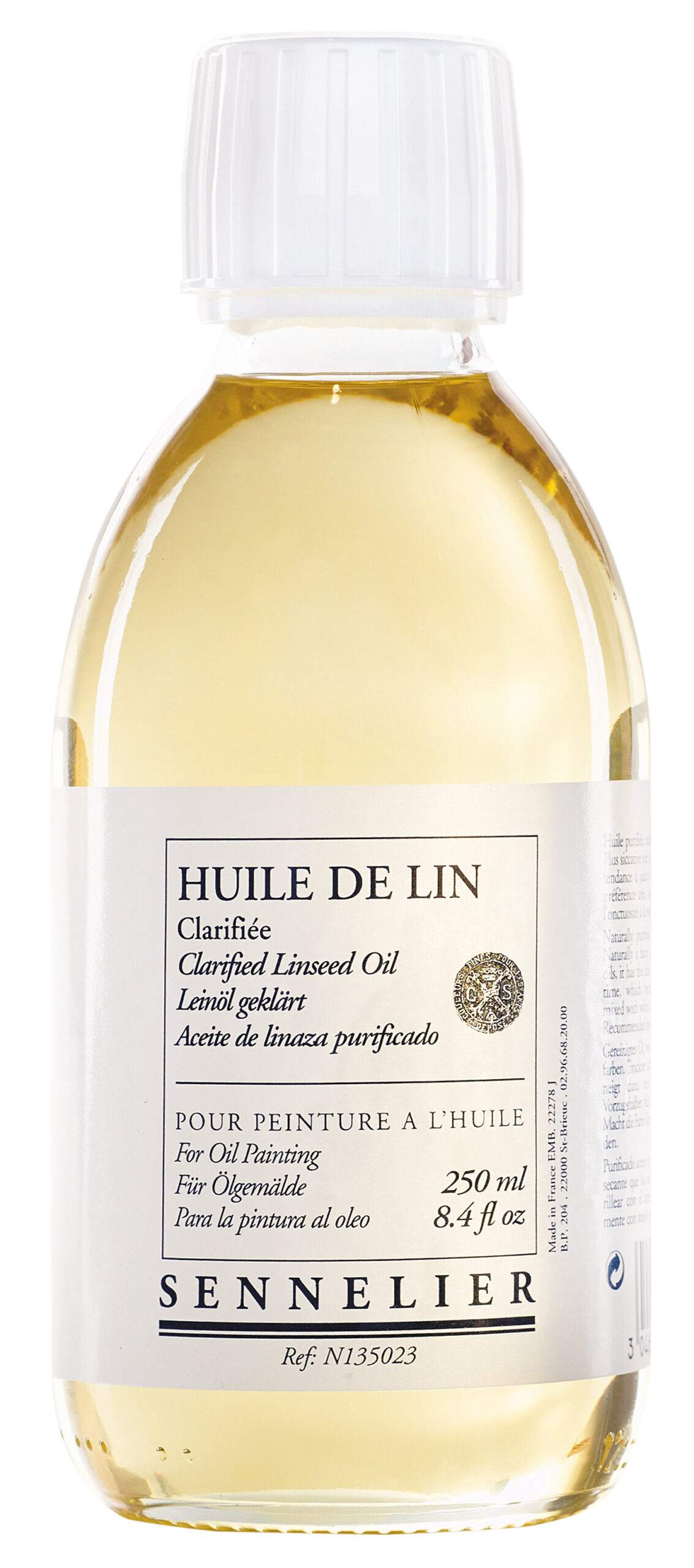 Sennelier renset linolje 250 ml medium for oljemaling