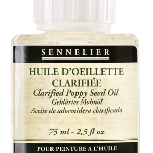 Sennelier renset valmueolje 75 ml medium for oljemaling