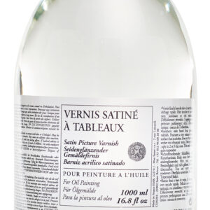 Sennelier satin malingslakk 1 L for oljemalerier – halvmatt glans