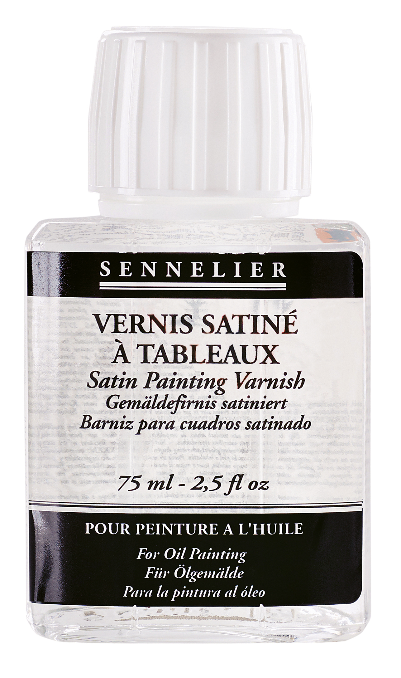 Sennelier satin malingslakk 75 ml for oljemalerier – halvmatt glans