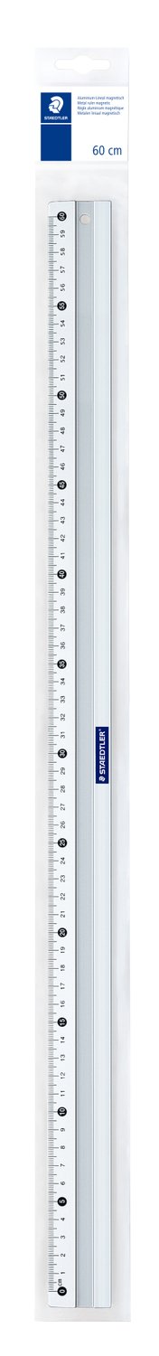STAEDTLER Mars 563 aluminium linjal 60 cm med magnetisk underside