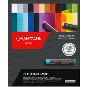 Caran d’Ache Neoart 6901 oljepasteller i 24 farger i original eske