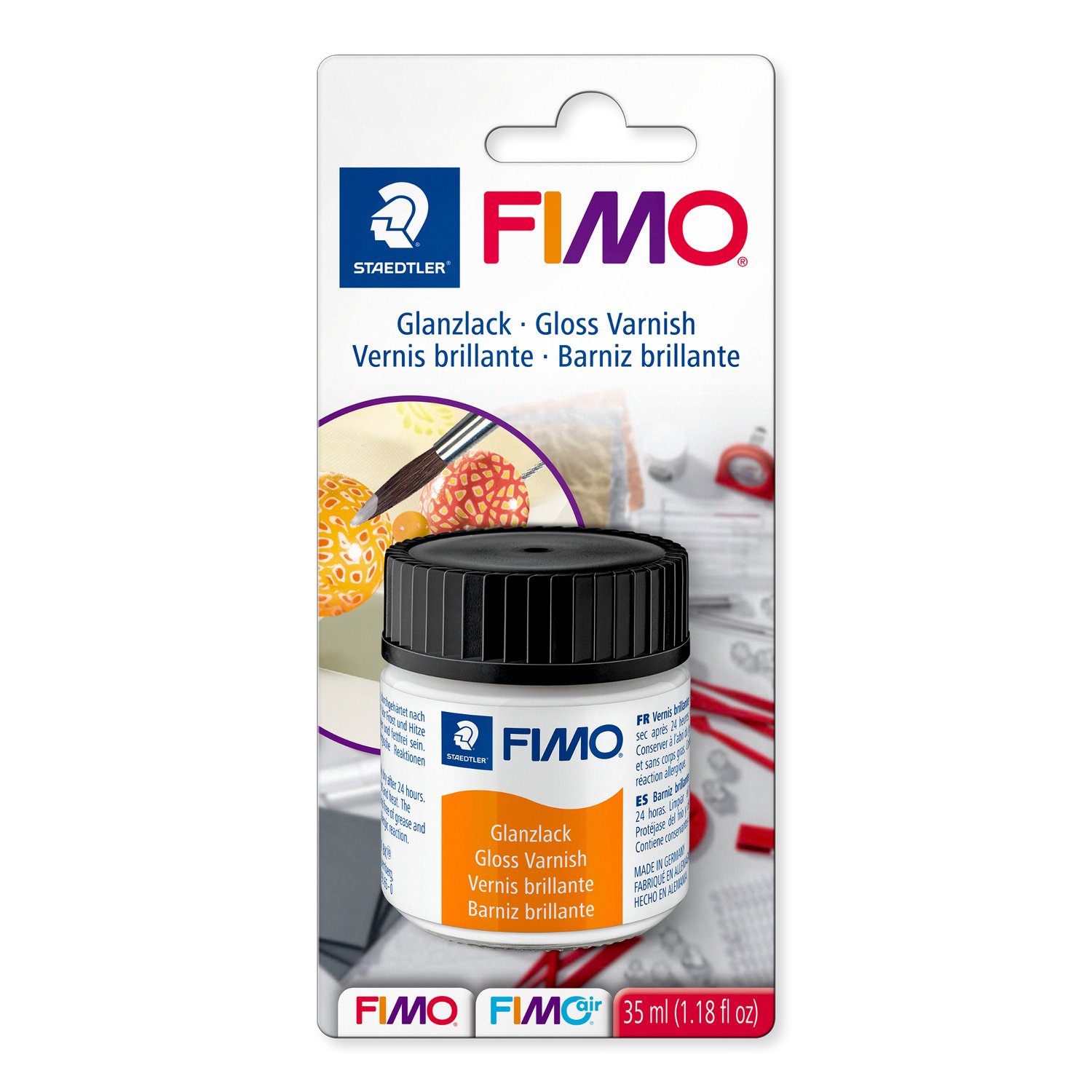 FIMO® 8704 Gloss Varnish klarlakk for polymerleire, 35 ml