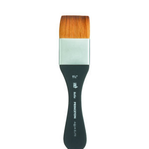 Princeton Aqua Elite Series 4850 Mottler Size 1,5" PG4 syntetisk akvarellpensel med kort skaft for jevne og brede strøk