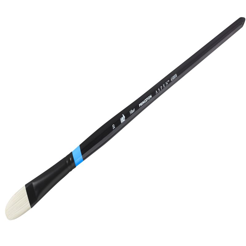 Princeton Aspen Synthetic Long Handle Filbert pensel størrelse 10 med syntetisk bust for akryl og olje