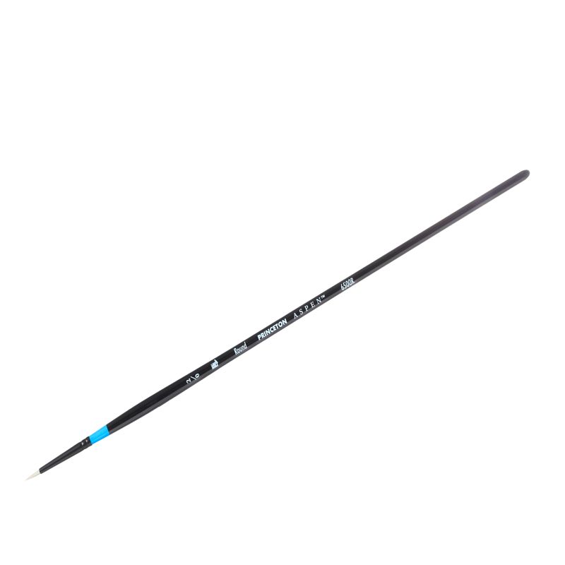 Princeton Aspen Synthetic Long Handle Round pensel størrelse 2/0 PG1 for akryl og olje