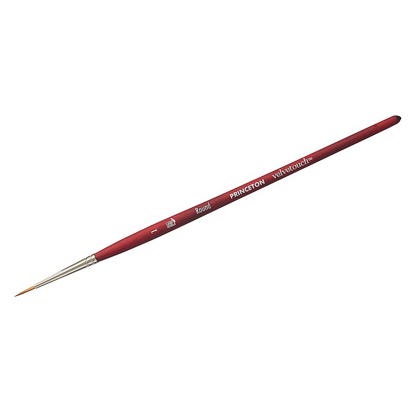 Princeton Velvetouch Round 1 kunstpensel med spiss tupp for presise strøk og detaljer