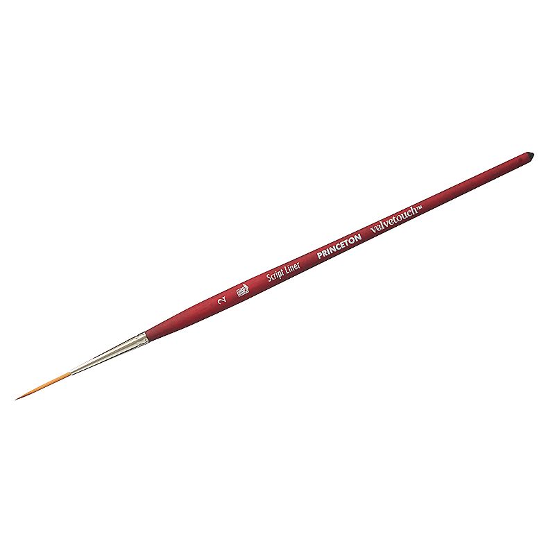 Princeton Velvetouch Round 2 kunstpensel med spiss tupp for detaljer og presisjon