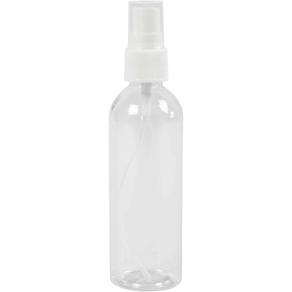 Sprayflaske 100 ml i plast med forstøver til hobby, maling og DIY-prosjekter