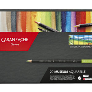 Caran d’Ache Museum Aquarelle Landscape 20 stk FSC akvarellblyanter i metallskrin
