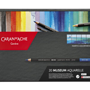 Caran d’Ache Museum Aquarelle Marine 20 stk FSC akvarellblyanter i metallskrin