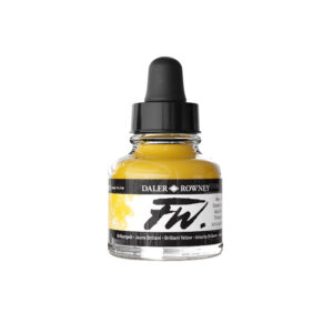 Daler-Rowney FW Acrylic Ink Brilliant Yellow 29,5 ml pigmentbasert akrylblekk