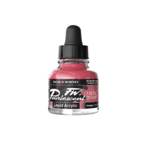Daler-Rowney FW Pearlescent Acrylic Ink Hot Mama Red 29,5 ml rødt akrylblekk med metallic shimmer