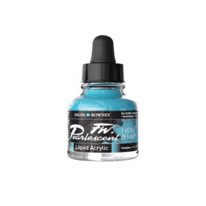 Daler-Rowney FW Pearlescent Acrylic Ink Sun-Up Blue 29,5 ml blått akrylblekk med shimmer