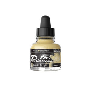 Daler‑Rowney FW Pearlescent Ink Bell Bronze 29,5 ml – transparent akrylblekk med perlemorsglans for kunst, illustrasjon og kreative teknikker