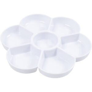 Malepalett i plast 17,5 cm med 7 rom for blanding av maling