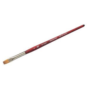 Princeton Velvetouch Flat Shader 8 pensel med kort skaft og flatt hode for jevne og brede strøk