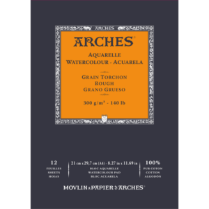 Arches akvarellblokk A4 med grov struktur, 300 g/m², 100 % bomull