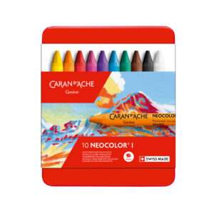 Caran d’Ache Neocolor I voksfargestifter 10 stk i metallboks