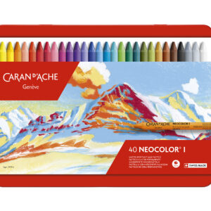 Caran d’Ache Neocolor I voksfargestifter 40 stk i metallboks