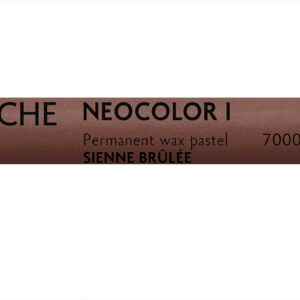 Caran d’Ache Neocolor I brent sienna voksbasert pastellstift med dyp jordrød tone og høy dekkevne