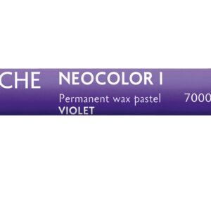 Caran d’Ache Neocolor I fiolett voksbasert pastellstift med dyp lilla farge og høy dekkevne