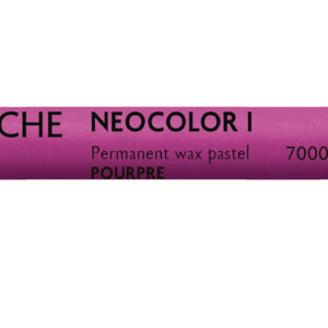 Caran d’Ache Neocolor I purpur voksbasert pastellstift med dyp purpurfarge og høy dekkevne