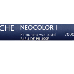 Caran d’Ache Neocolor I preussisk blå voksbasert pastellstift med dyp mørk blå farge og grønnlig undertone
