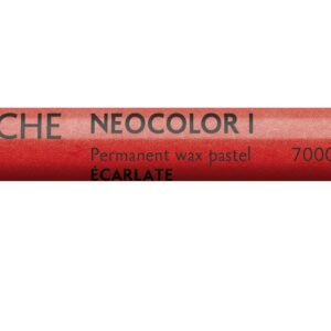 Caran d’Ache Neocolor I skarlagen voksbasert pastellstift med intens rød farge og høy dekkevne