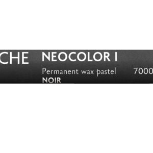 Caran d’Ache Neocolor I svart voksbasert pastellstift med dyp sort farge og høy dekkevne