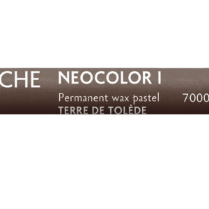 Caran d’Ache Neocolor I toledo brun voksbasert pastellstift med varm brun tone og høy dekkevne