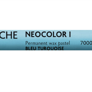 Caran d’Ache Neocolor I turkis blå voksbasert pastellstift med frisk blågrønn farge og myk dekkevne