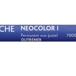 Caran d’Ache Neocolor I ultramarin voksbasert pastellstift med dyp blå farge og sterk dekkevne