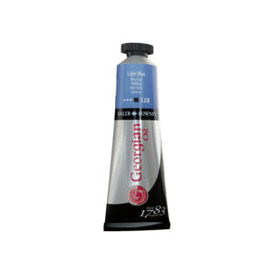 Daler‑Rowney Georgian oljemaling 225 ml i fargen Light Blue med opak blå pigmentering og smøraktig konsistens.