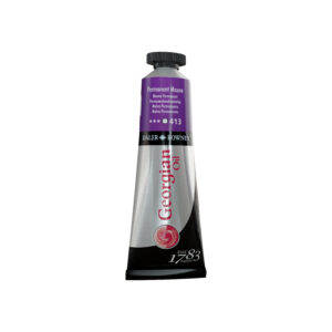 Daler‑Rowney Georgian oljemaling 225 ml i fargen Permanent Mauve med transparent lilla pigmentering og smøraktig konsistens.