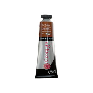 Daler‑Rowney Georgian oljemaling Burnt Sienna 38 ml varm transparent brun kunstmaling
