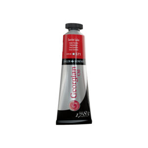 Daler‑Rowney Georgian oljemaling Scarlet Lake 38 ml rød kunstmaling tube