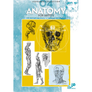 Anatomy for Artists Vol. 4 med detaljerte anatomiske illustrasjoner for kunstnere og studenter.