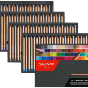 Caran d’Ache Luminance 6901 fargeblyanter 100 stk med 2 blenders i boks